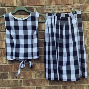 Sugarlips Picnic Crop Top And Skirt